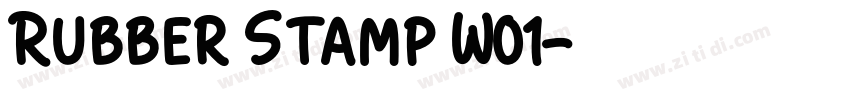 Rubber Stamp W01字体转换 Rubber Stamp W01字体转换